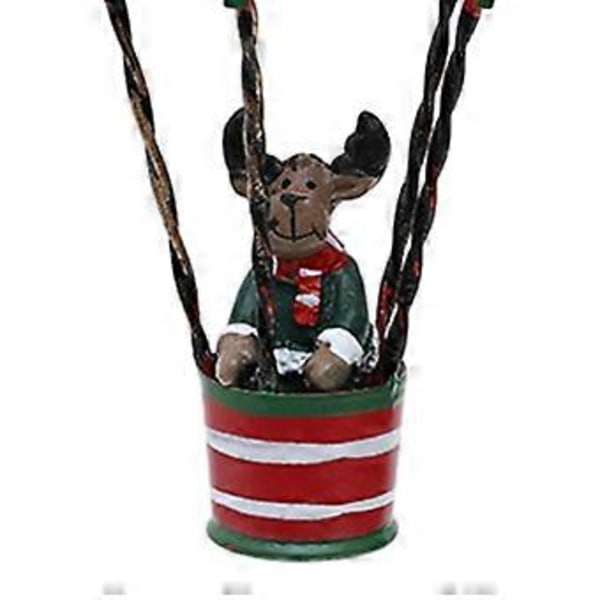Juletre Anheng Julete Ornament Dekorasjon Nordisk Samleobjekt Morsom Juletre Anheng for Fest Hjem Utendørs Style C 5.5cmx11cm