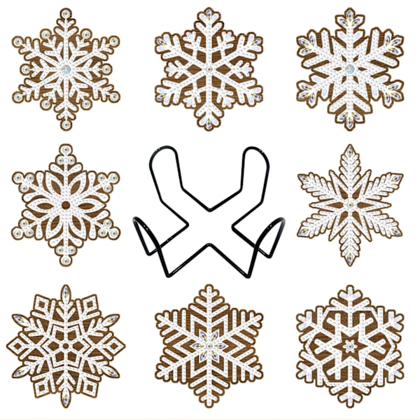 Timanttimaalattu DIY-lumikidepuinen alusta
