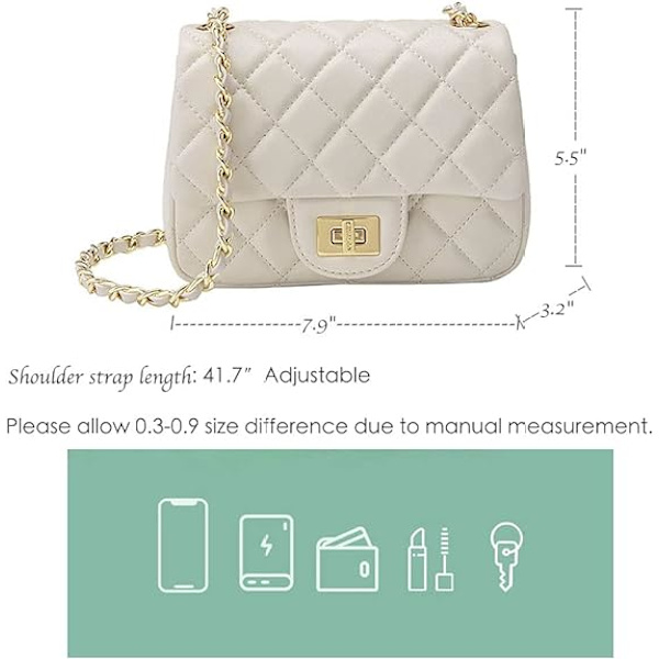 Designer håndtasker Læder Clutch Lille Quiltet Håndtaske Skuldertaske B