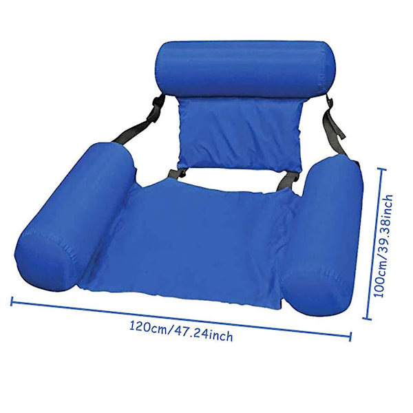 Oppustelig vandhænge, oppustelig flydende liggestol, vandsport, liggestol, flydende sofa, sommer, foldbar