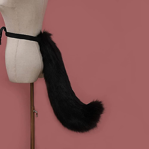 Djur Stor Svans Räv Katt Hund Varg Svans Och Öron Pannband Cosplay Kostym Tillbehör