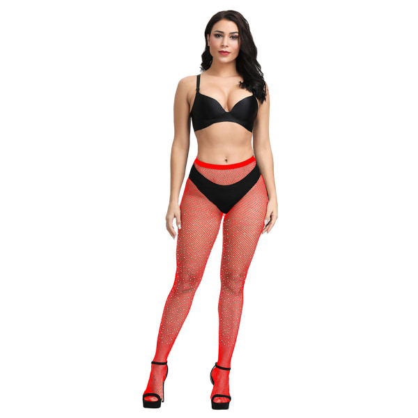 Rouge 1 styck Pack kvinnor Mesh strumpor halv - persikofärgade strumpbyxor storlek