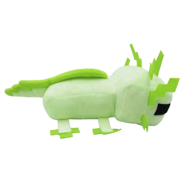 11,8" Axolotl Plys Dukke Minecraft Salamander Blå Pink Dukke Fyldt Legetøj Pude，grøn