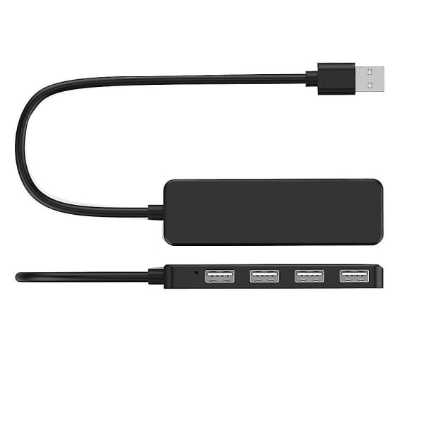 Usb Hub, 4-port Ultra-slank Usb 2.0 Hub Bærbar Adapter Højhastigheds Udvidelse Multi Usb Hub Splitter Lead Adapter