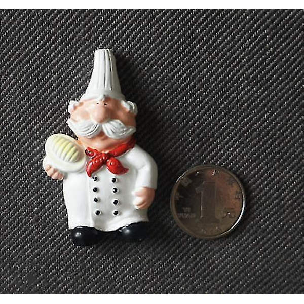6-pack Extra Large Chef Magnets För Kyl Cute Magnet 3d Fat Chef Kylskåp