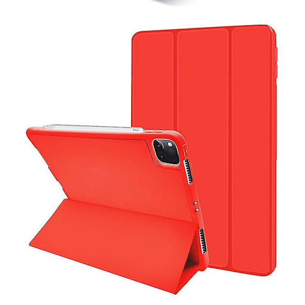 Beskyttende deksel for iPad Pro 12,9 tommer med pennholder (RØD)