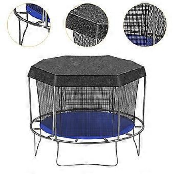 Trampolinskydd, Pålitligt, Utomhussporttillbehör för Lek på Rund Trampolin (12 fot för 8 stänger) For 8 Rods 12 Feet