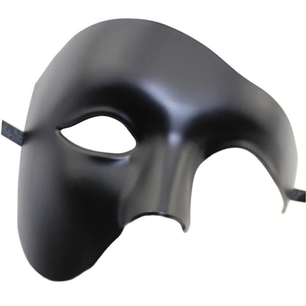 Halv ansigtsmaske til maskerade Halloween kostume Phantom Of The Opera maske til mænd og kvinder