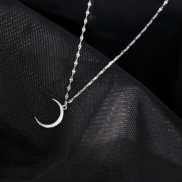 Flash Diamond Moon Anklet Naisten Niche Design