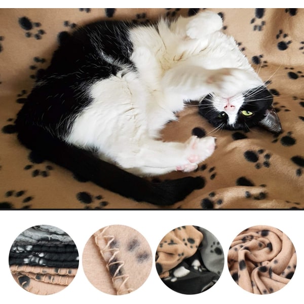 Tassavtrycksfilt för hund eller katt, mjuk finish, robust vinter