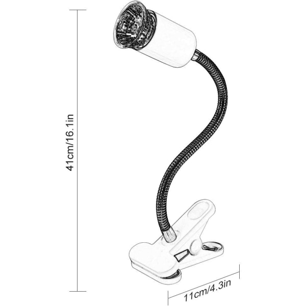 2 UVA UVB -lamppua 25W ja 50W, matelijalamppu lämmitetty kilpikonnalamppu pitkällä jalustalla 360° kierto matelijoille ja sammakkoeläimille [Energiatehokkuusluokka A +]