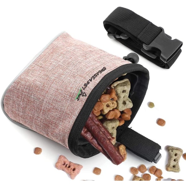 Hundgodisväska med justerbart midjeband &amp; Inbyggd Waste Bag Dispenser