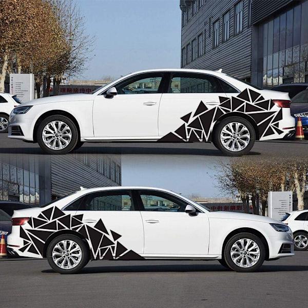 1 st Universal Glansig Svart Självstående Triangel Grafisk Decal