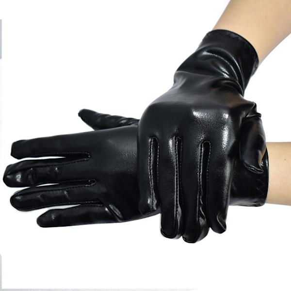 Sølvfarvede uldlæderhandsker til kvinder, elegante og lette, velegnede