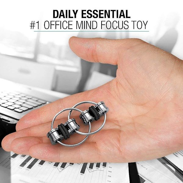 Topways Flippy Chain Fidget Toy, Oändlig Flip Chain Dekompressions Stress Reducer Lindra Kreativ Stress Reducer Chain Toy