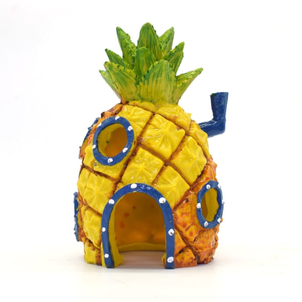 Akvariedekoration 1 stk. Ananas Grotte Tema Akvarie Akvarietilbehør Resin Ananas Akvariedekoration