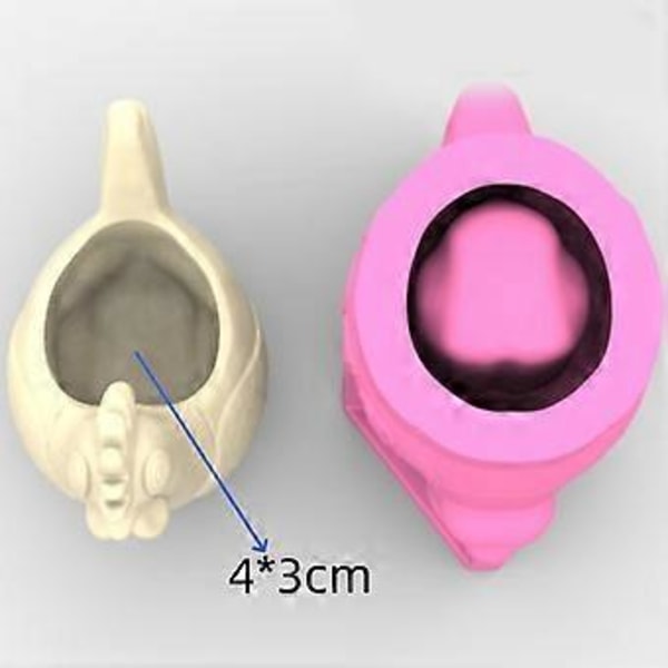 Kreativ Silikon Plantepotter Form Haneform Sementpotter Former Perfekt for Epoksyharpiks Sementleire og Gips Håndverk