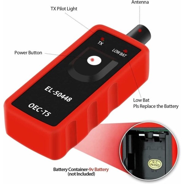 50448 Tpms - Bil Relearn Værktøj - Dæktryksovervågning - Sensor fo