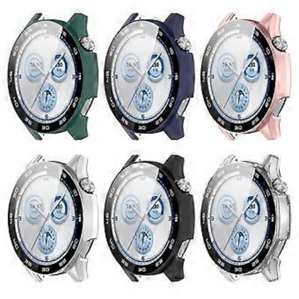 Smartwatch Bumper Beskyttelsesetui Fuld Dækning Smartwatch Etui Multifunktion 46mm Smartwatch Beskyttelse til Watch GT5 46mm Sort Black