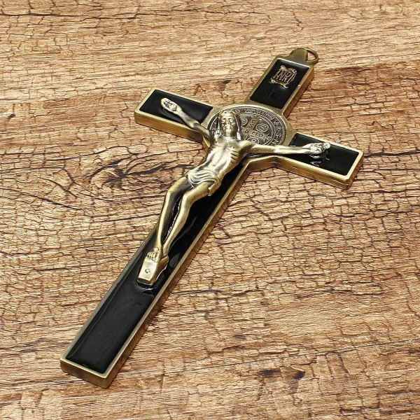 Jesus Kristus Väggkrucifix Kors Religiös Helig 3D Hantverksdekor Je