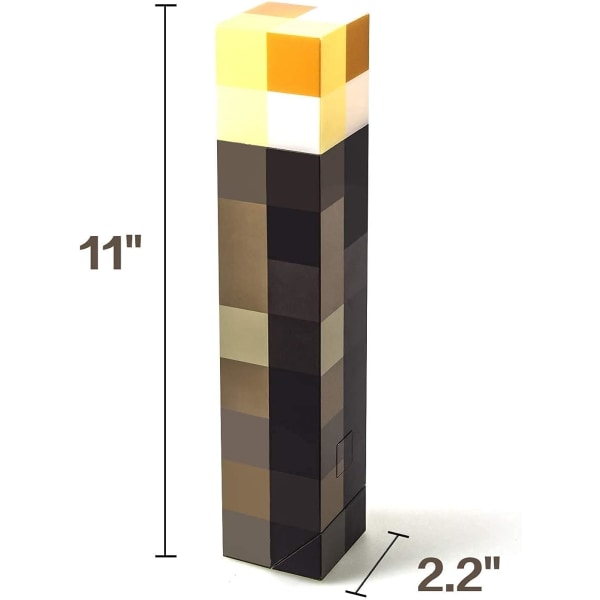 Brownstone Pixels ficklampa för väggmontering eller handhållen USB R