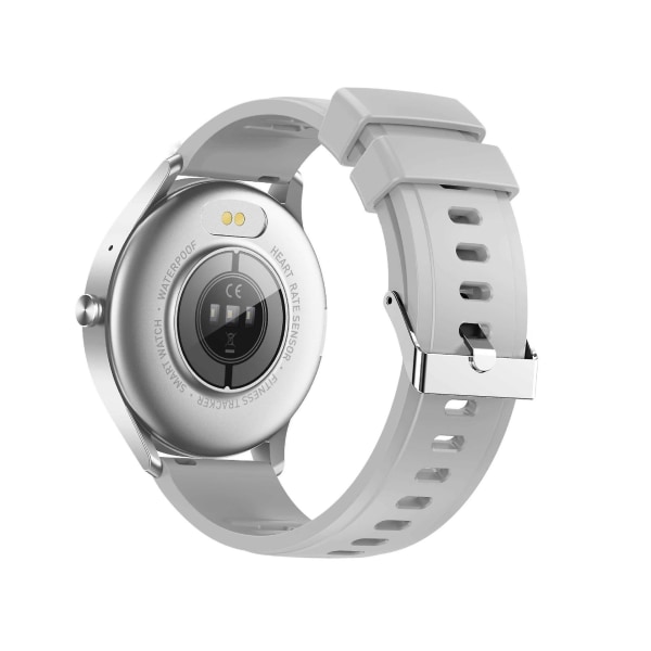 Zl50 1,28&quot; Pekskärm Bluetooth Ring Smartwatch Puls Blodtrycksmätare Vattentätt Sport Smart Armband（Silver）