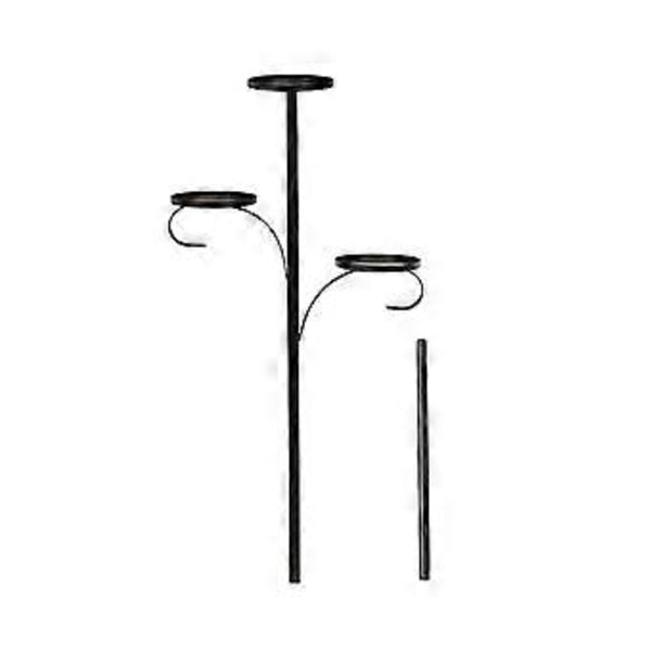 Metall Ljusstake Ljushållare 3 Våningar Dekoration Ljusstativ Ornament för Thanksgiving Födelsedagsfester Vardagsrum Skrivbord (3 Sektioner) 3 Section