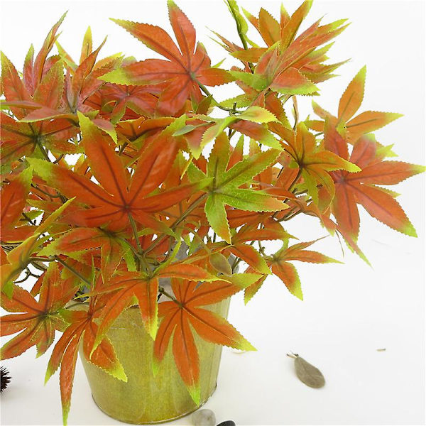 Kunstig Ahornblad Ahornblad En Buket Lilla Ahornblad Buket Realistisk Simulering Ahornblad Planter