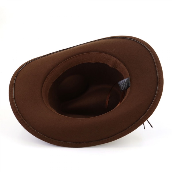 Cowboyhatt kvinner menn western hatt bred brem stropp