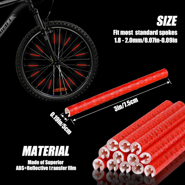 Cykel Ekrar Reflektor, 4/48-pack (12 x Blå + 12 x Grön