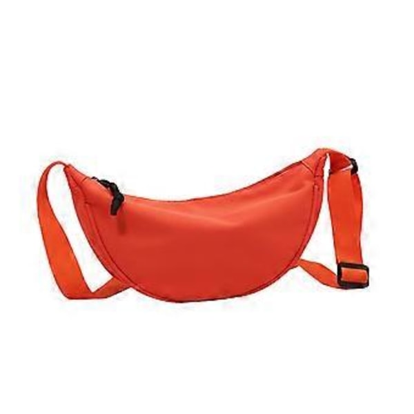 Fashion Canvas Axelväska Bröstväska Casual för Fest Studenter Utomhus Vit Orange Orange