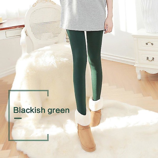 Varme Fleece Strømpebukser Kvinder Bløde Leggings Fleece Foret Bukser Leggings Tykke Yoga Bukser 200g