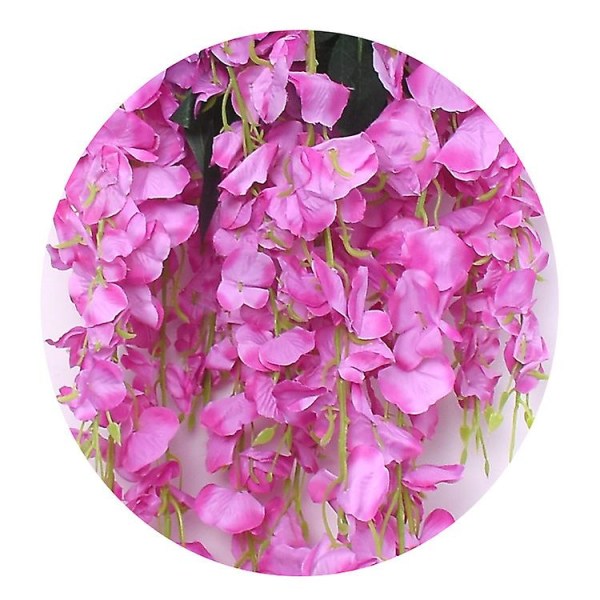 12st konstgjord blomrotting, imitation Bean Blossom Flower Strips Rosa