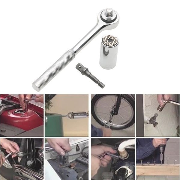 7-19mm Universal momentnøkkel socket hode multifunksjonell Univer