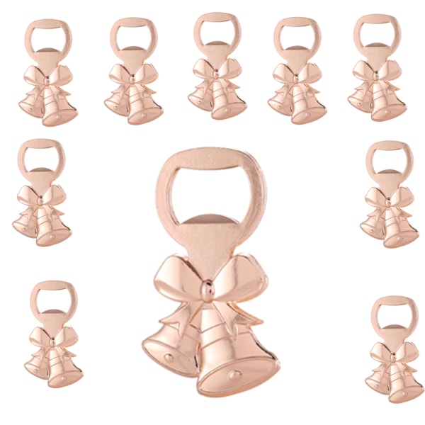 Pink 10pcs Cute Bell Beer Cap Bottle Opener Kitchen Gadgets