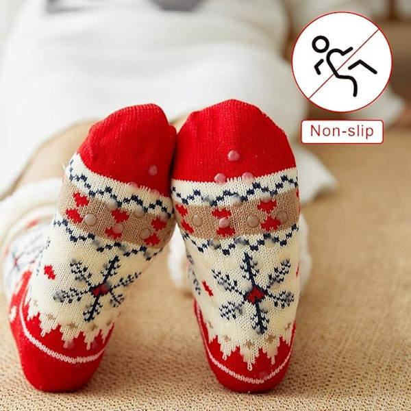 Julklappstrumpor, Damvinterstrumpor, Halksäkra Varma Strumpor, Perfekt C