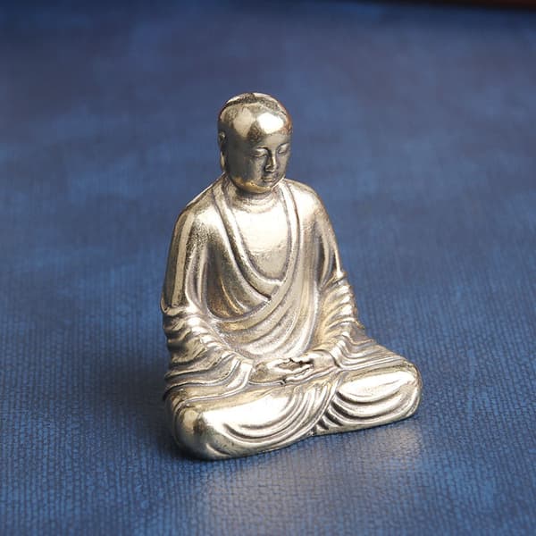 Solid messing laget gamle Ksitigarbha Bodhisattva ornamenter helligdommer
