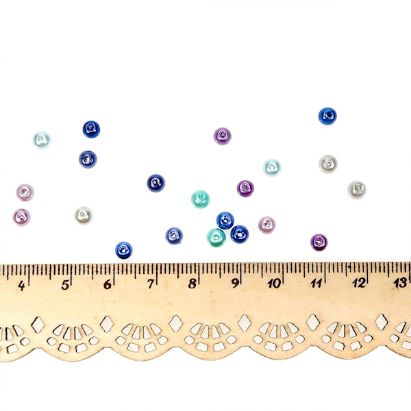 5000 st 6 mm Flerfärgade Runda Små Glaspärlor Lösa Imitation För Smyckestillverkning