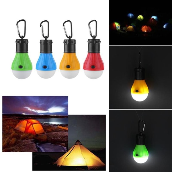 Bärbar tältlampa LED tältlampa 4-pack klämma krok orkan nödlampor LED campinglampa glödlampa camping tältlykta glödlampa camping utrustning för camping vandring backpacking fiske blackout