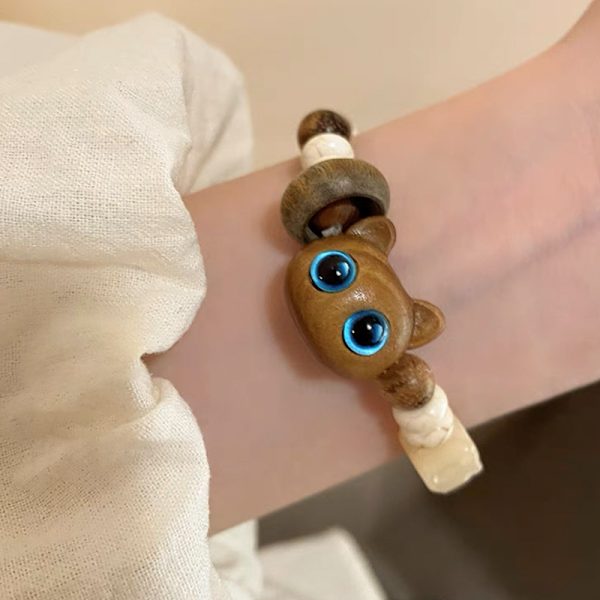 2 st söta kattunge pärlarmband, par armband