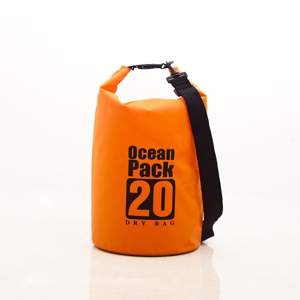 Flytande vattentät torrpåse 5l/20l, rullsäck håller utrustningen torr för kajakpaddling, forsränning, båtliv, simning, camping（20L）