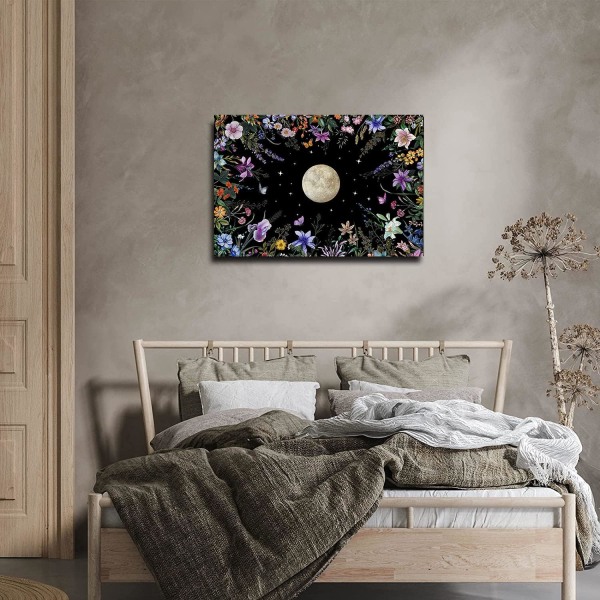 Plant Moon Diamond Art Painting Kits för vuxna