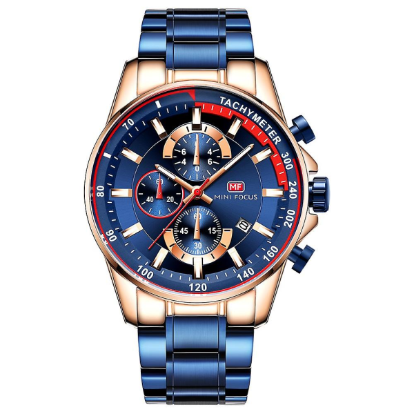 Mini Focus Trend -kvartsikello Luminous vedenpitävä watch Watch (sininen)