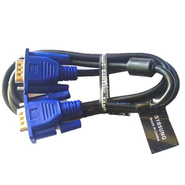 Kabel VGA 1,5 m 4+5 kabel för anslutning för ordinateur VGA avec tête bleue monitor för ordinateur bärbar TV kabel vidéo