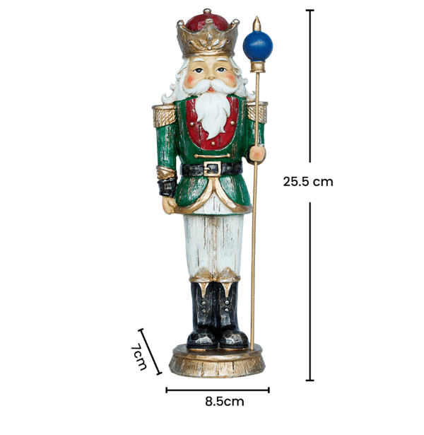 Mørkegrønn 8,5 * 7 * 25,5 Julepynt - Nøtteknekkerjulepynt