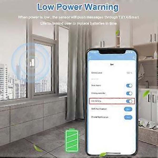 1-6kpl Tuya ZigBee ja WiFi Ovi- ja ikkuna-anturi Älykäs koti Avaa/Sulje APP Etähälytys