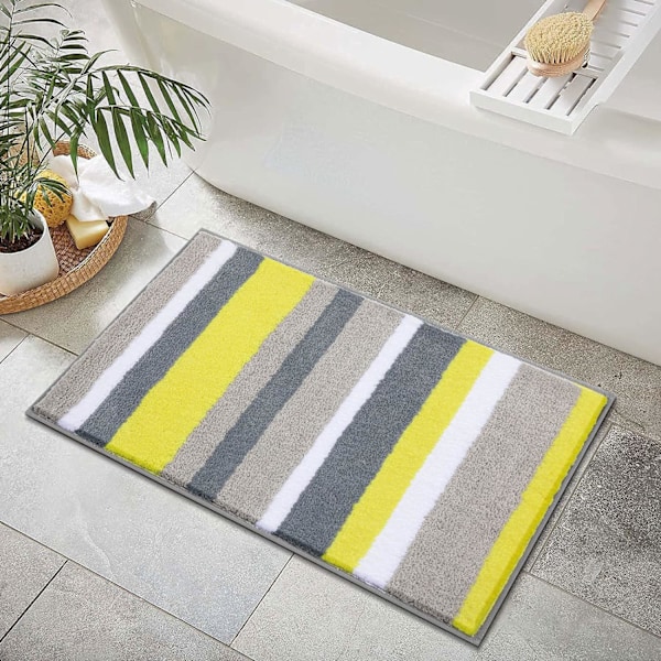 Skridsikker absorberende bademåtte i mikrofiber til badeværelset