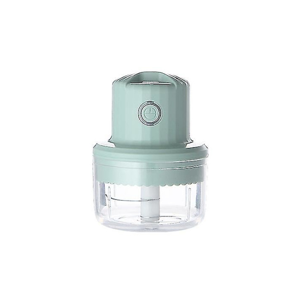 1 Set 100ml Vitlökshackare Krossare Rostfritt Stål Elektrisk Ingefärahackare（Grön）