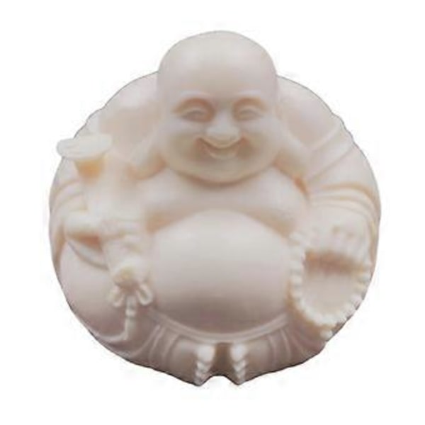 Latter Buddha Figur i Træ Bordplade Skulptur til Teelskere()