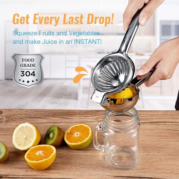 Opgraderet citronpresser Meidong Super rustfrit stål 304 manuel